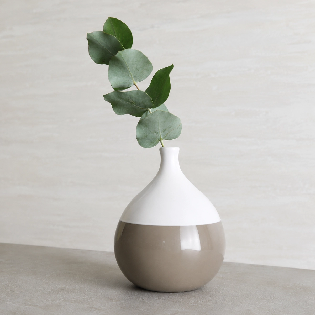Round Ceramic Bud Vase